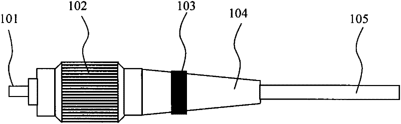 Large-mode-area single-mode fiber connector and manufacture method