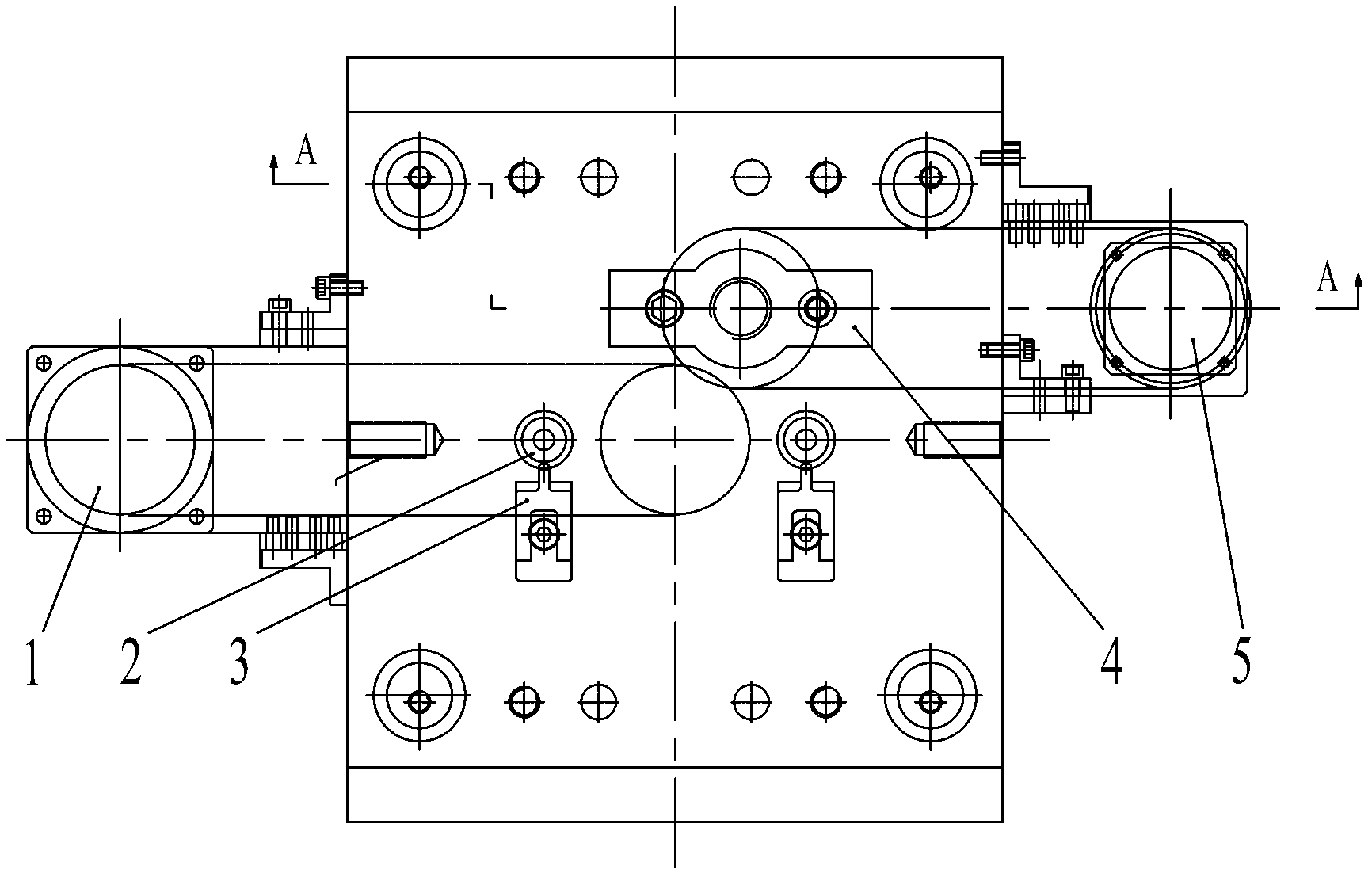 Reset mechanism of mold push plate