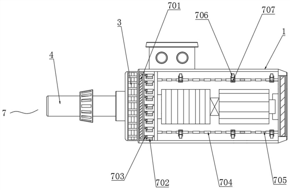 Self-heat-dissipation motor