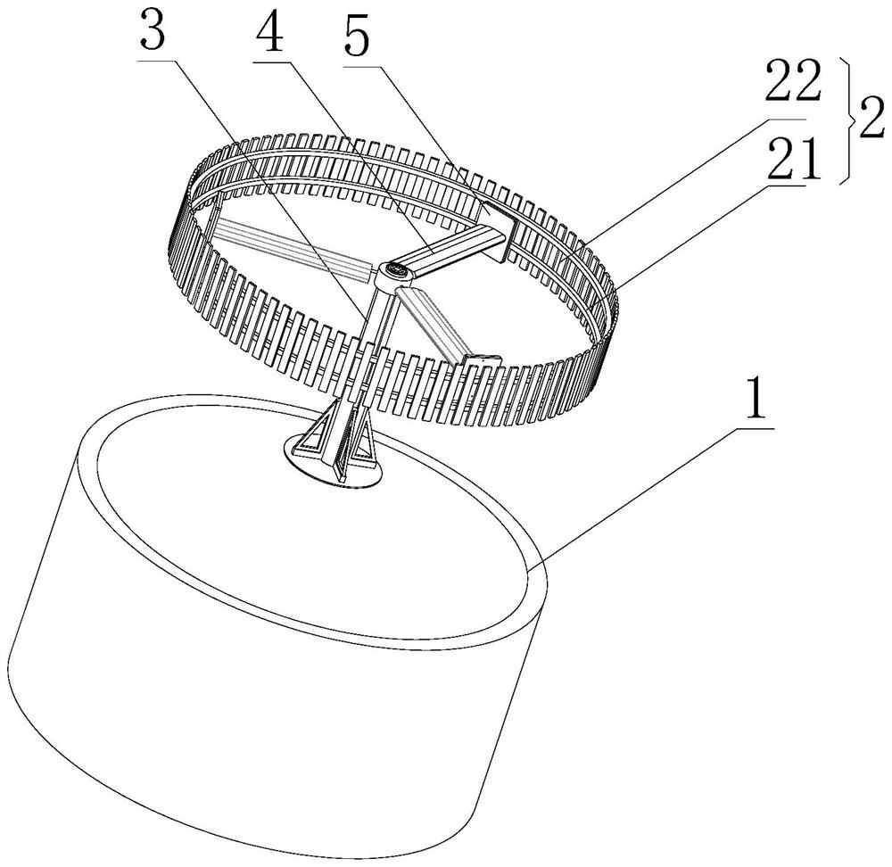 Surrounding type high-speed dynamic wireless power supply system simulation experiment device