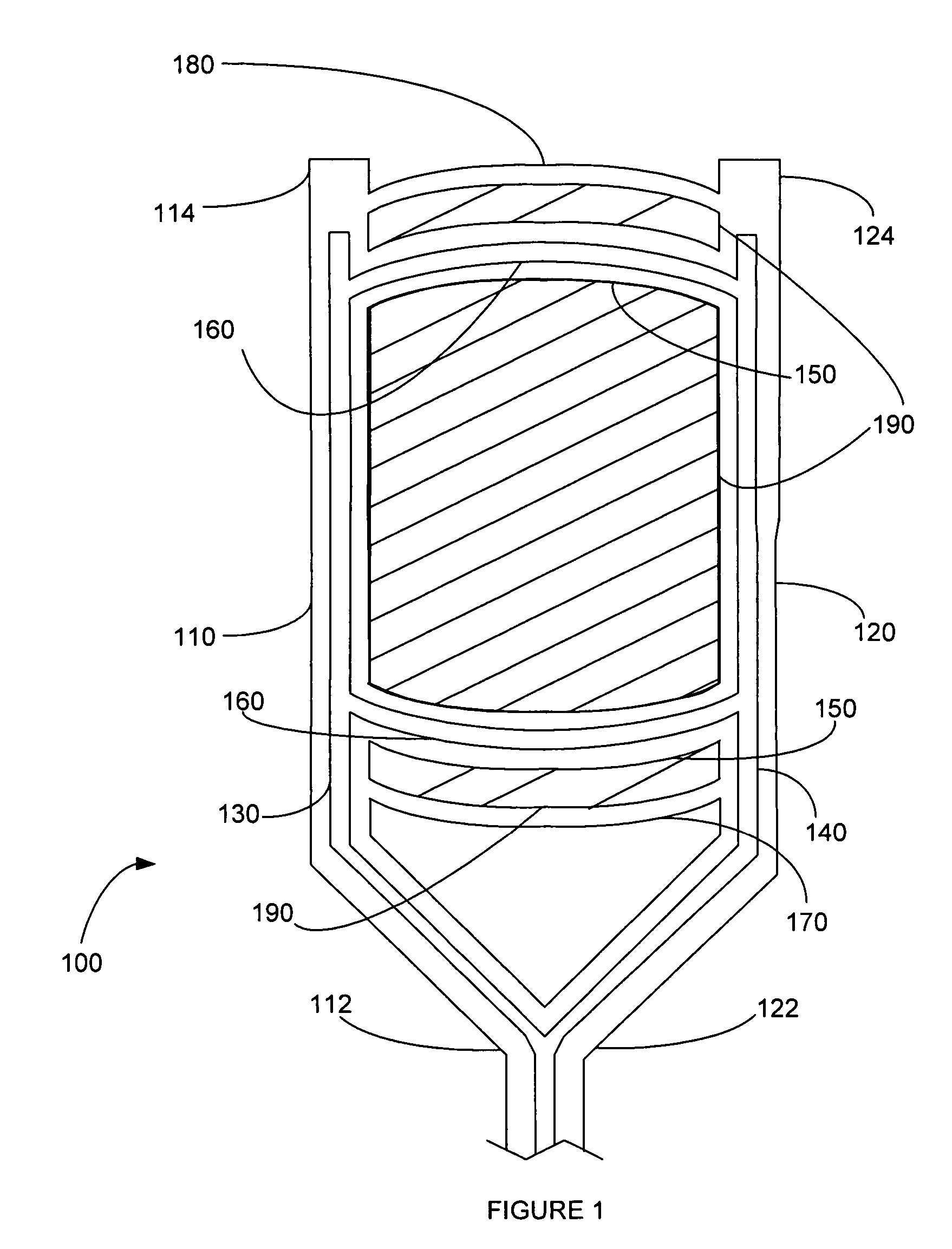 Multipolar stimulation electrode with mating structures for gripping targeted tissue