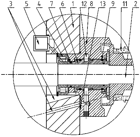 Transmission box sealing structure of wire drawing machine