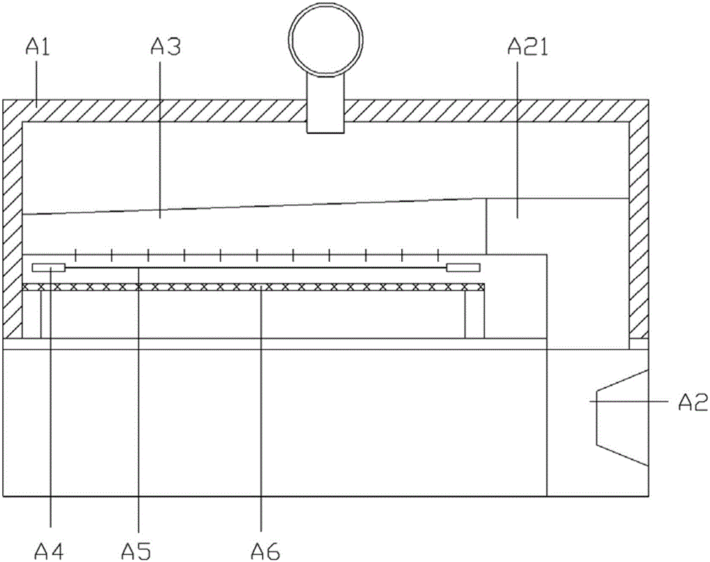 Middle filter screen type tentering setting machine