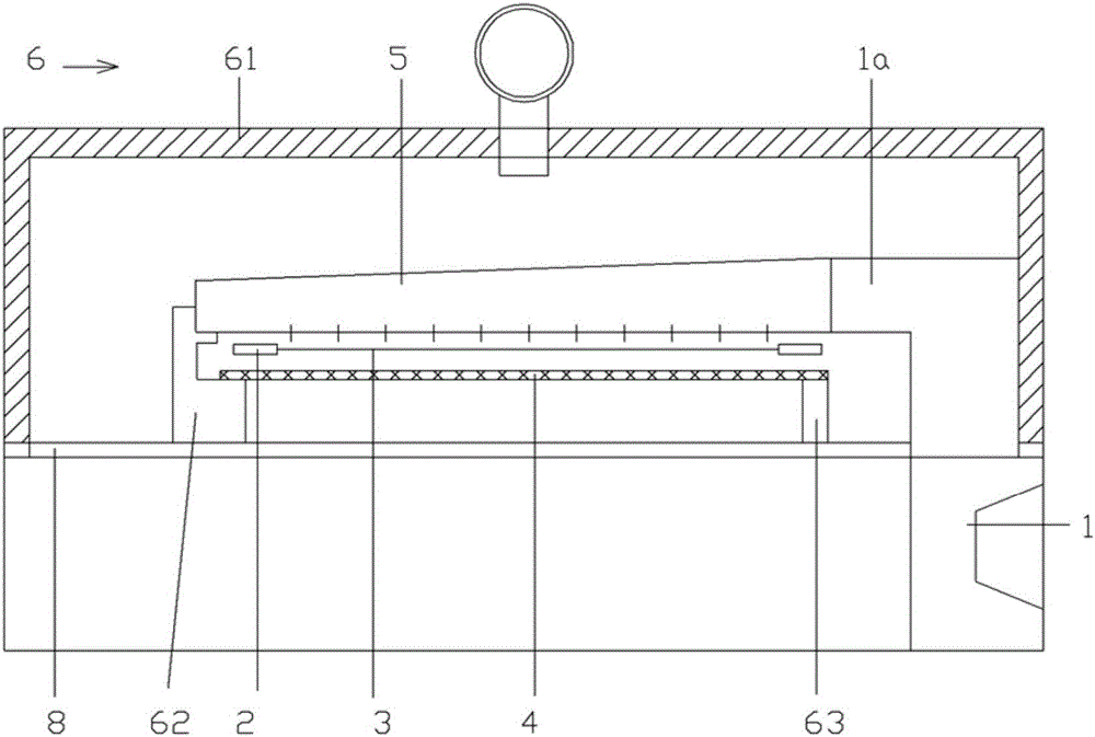 Middle filter screen type tentering setting machine