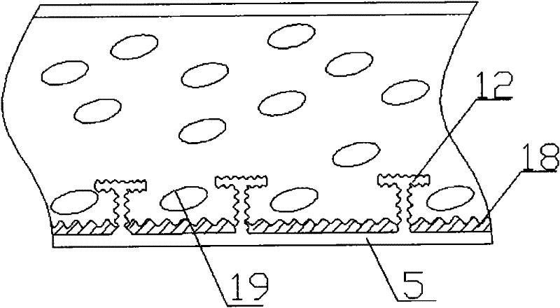 Container lining plate and use method thereof