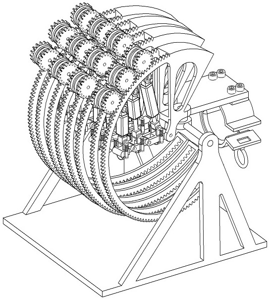 An exoskeleton hand rehabilitation training device