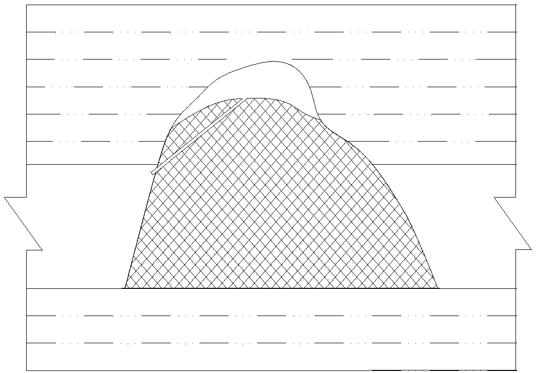 A detection and processing method for roadway roof fall area based on radar detection technology