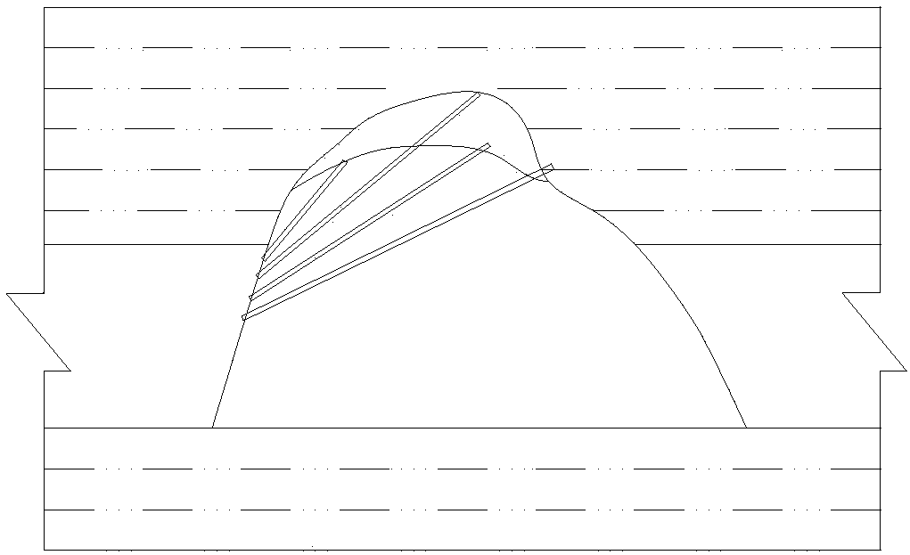 A detection and processing method for roadway roof fall area based on radar detection technology