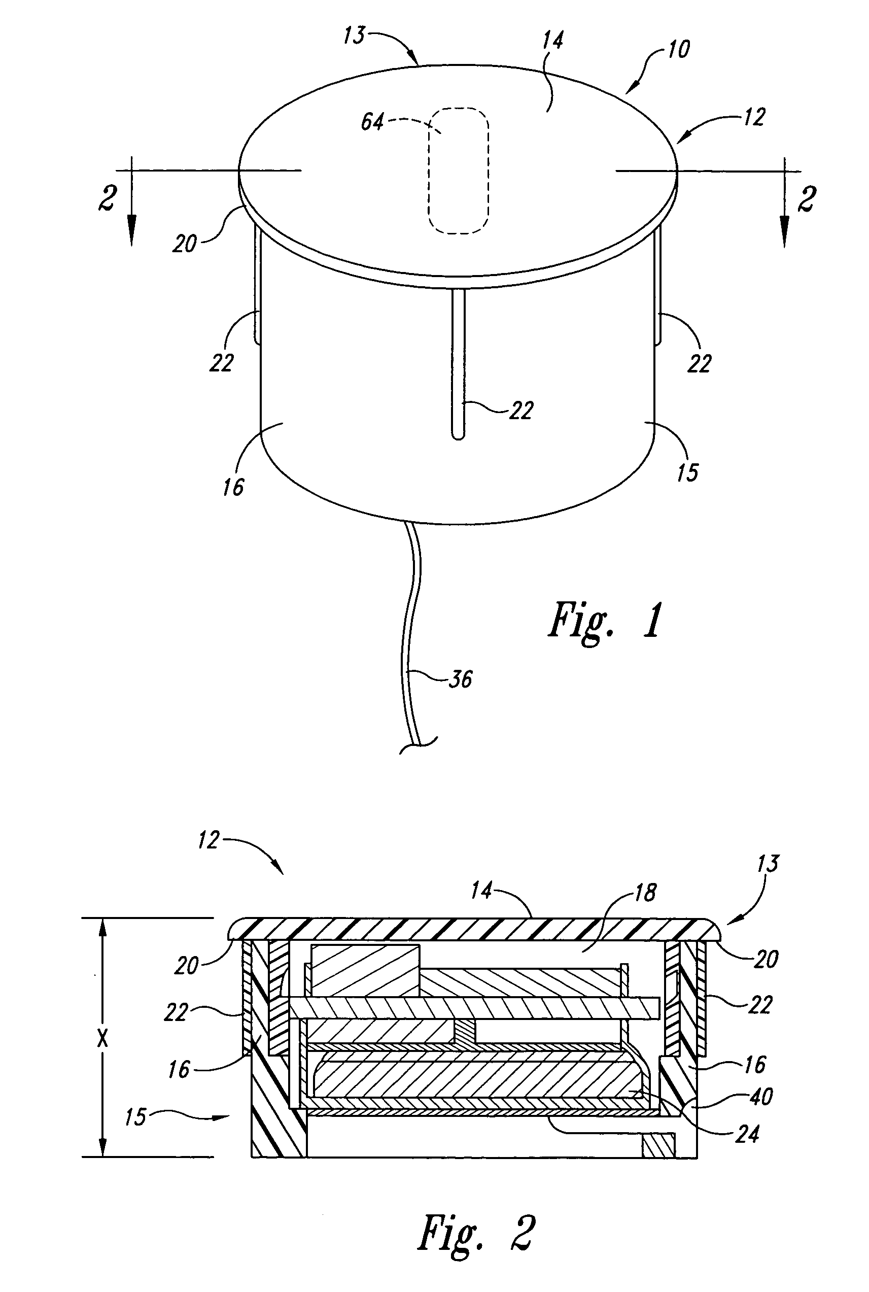 Compact wireless sensor