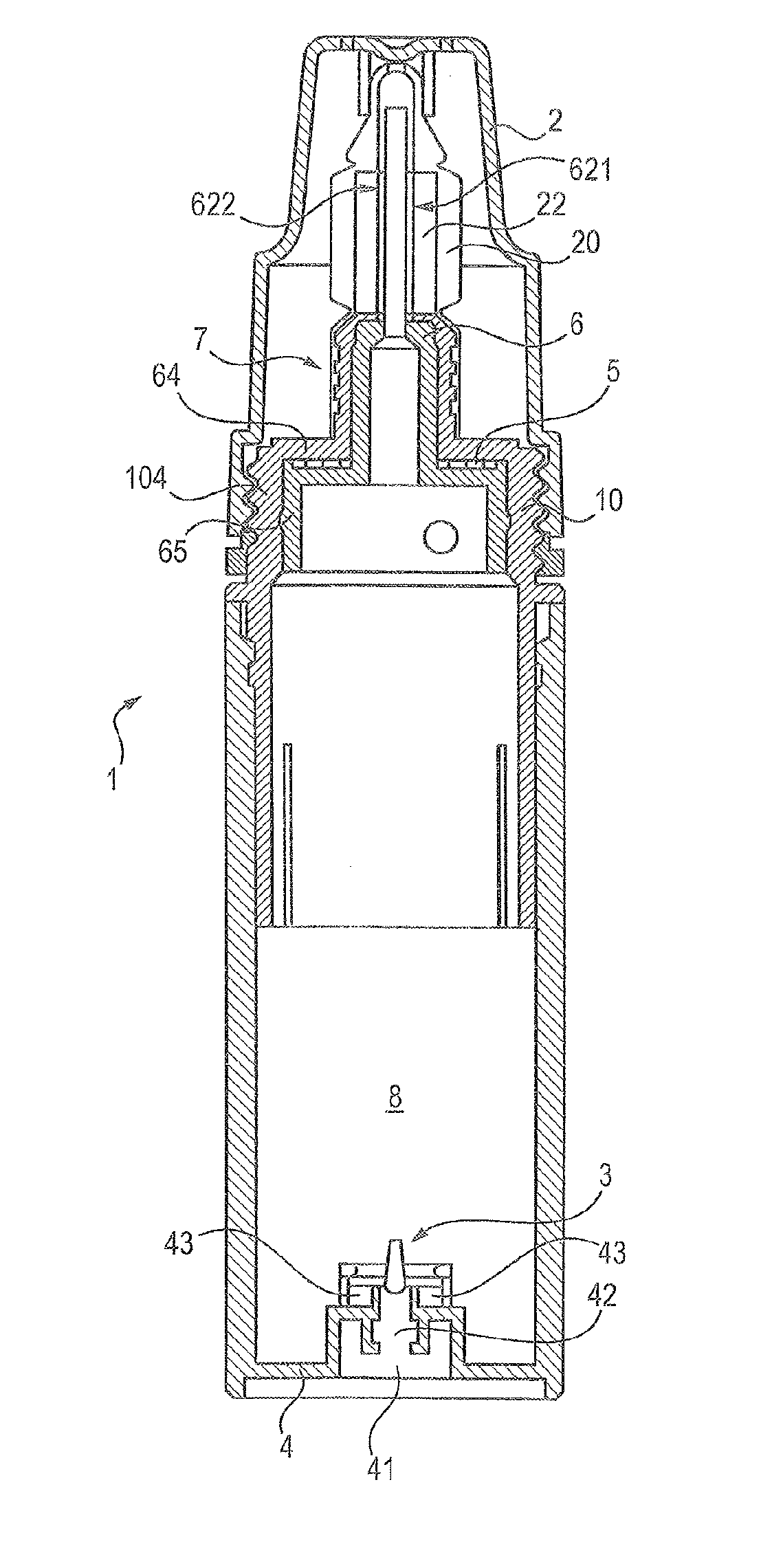 Device for packaging and dispensing a substance for ophthalmic use