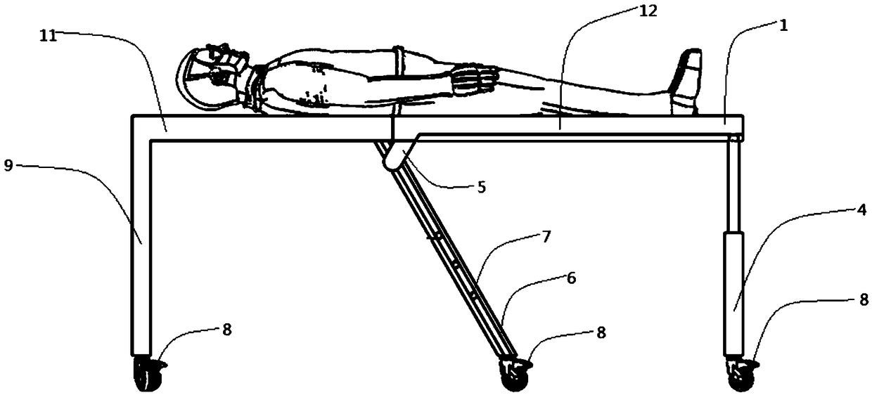 Nursing system providing convenience for nursing bedridden patient