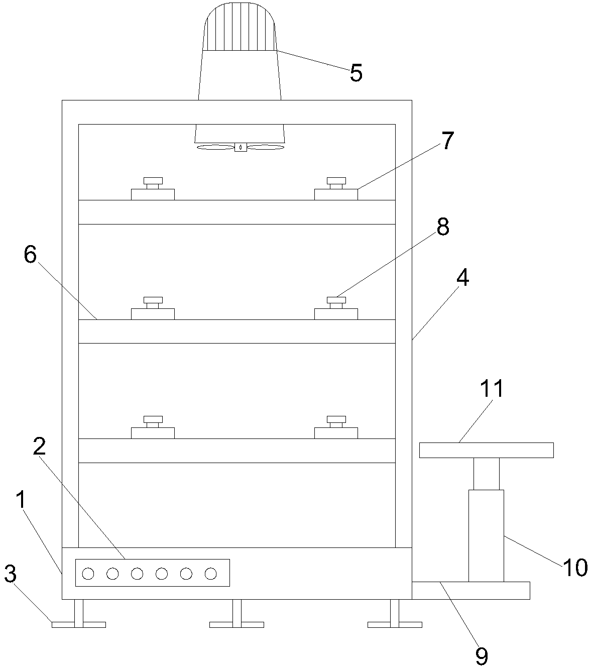 Placing equipment for mold for graphite polystyrene board