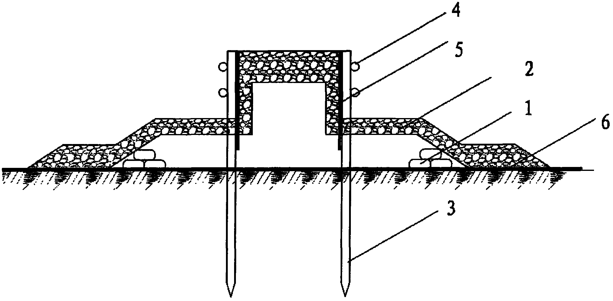 Ecological water retaining dam