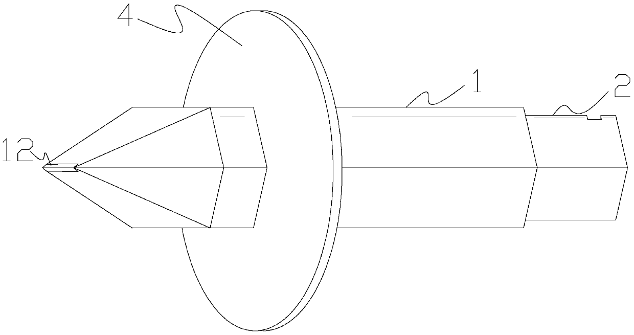 Wall tissue puncture fixation device