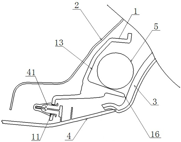 Side air curtain mounting bracket and vehicle