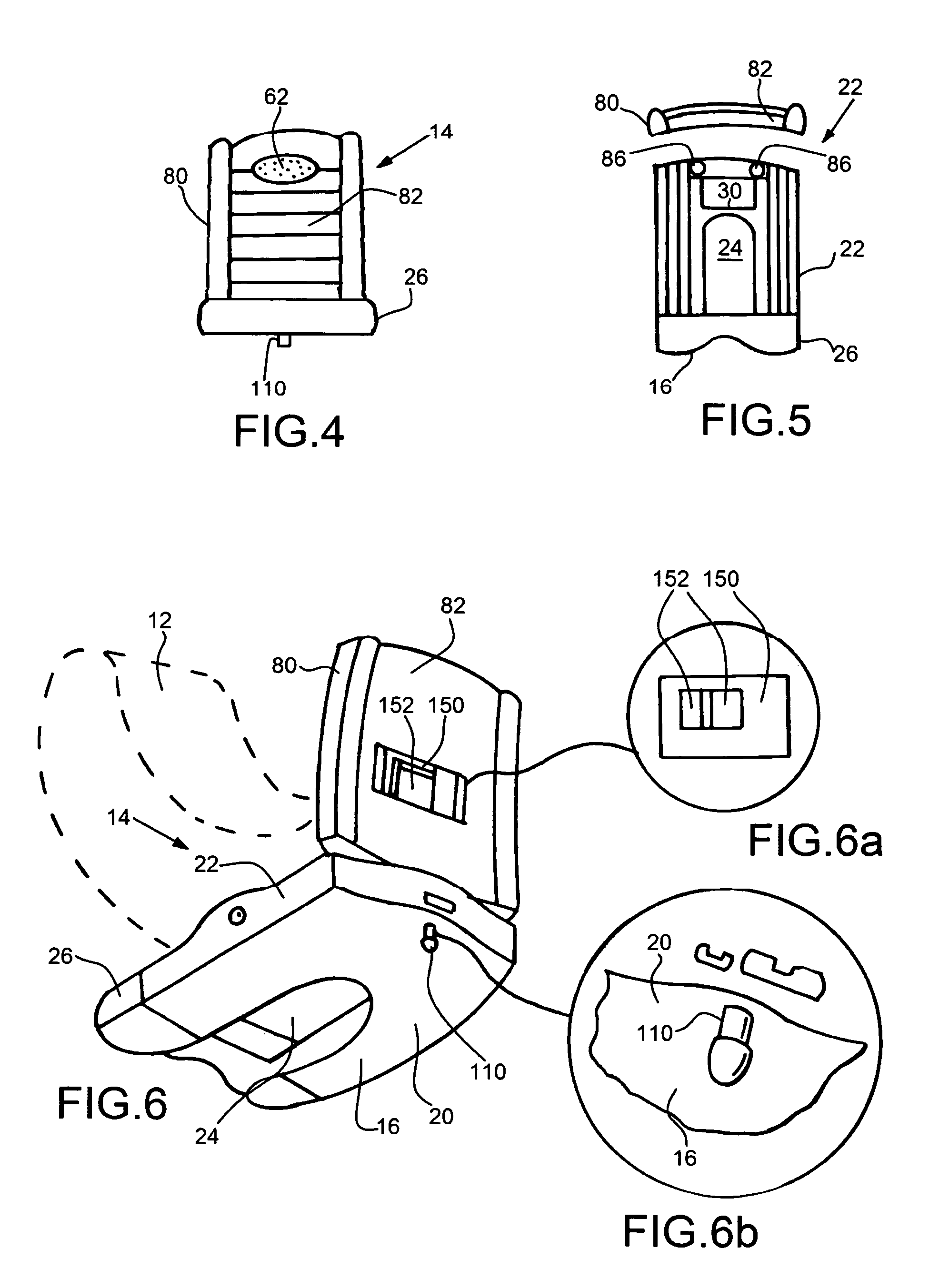 Infant seat base with vehicle travel simulation means for mounting a vehicle infant seat