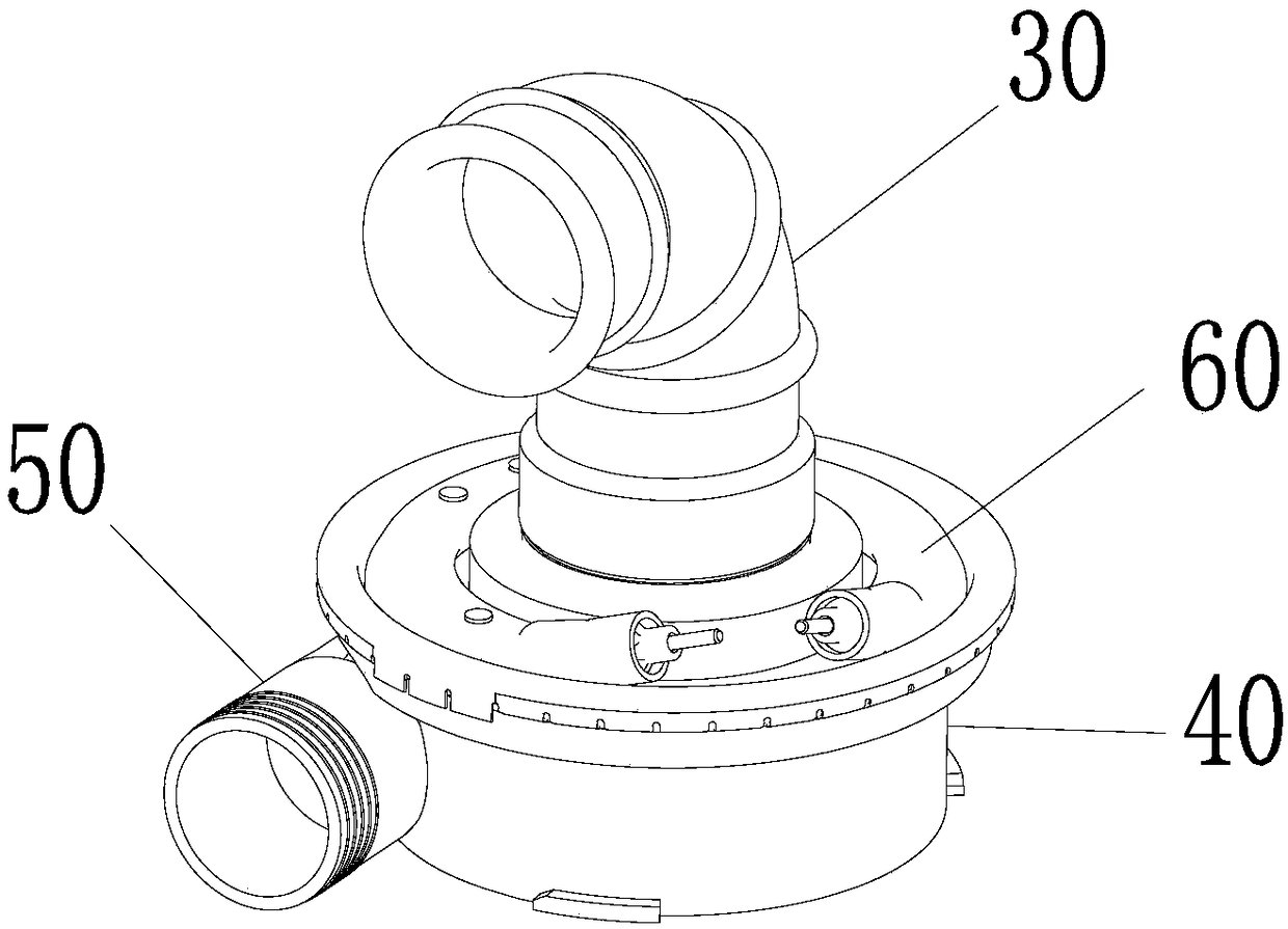 Closed impeller, heating pump and dish washing machine