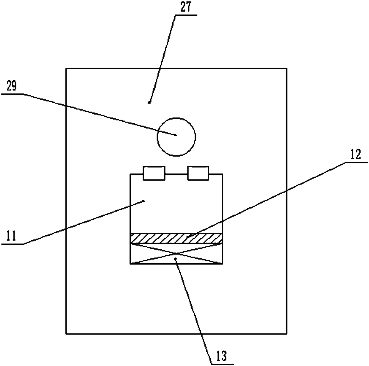 Double-crankshaft type sewage compression and dehydration environmental-friendly treatment device