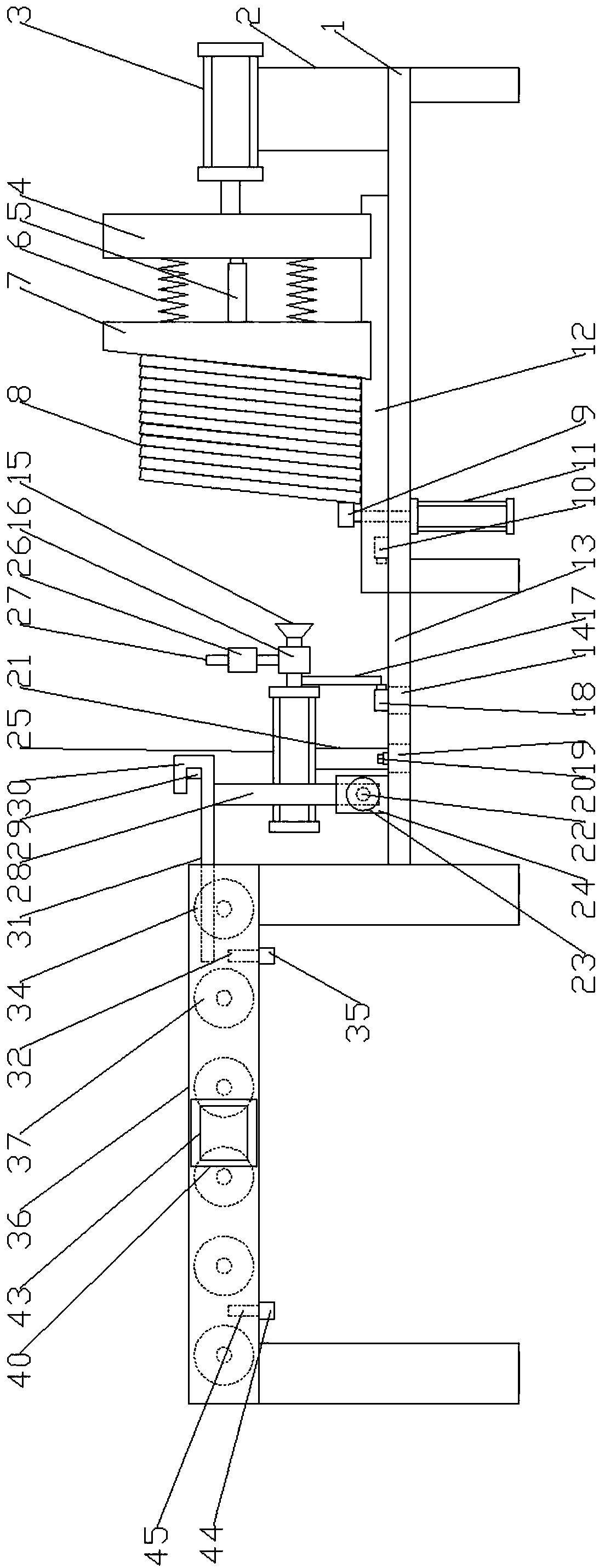 Feeding device for PCBs