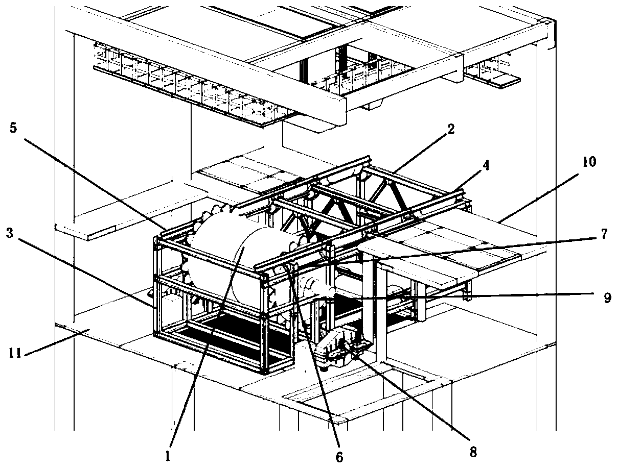 Installation method of star wheel and silo at the head of sintering machine