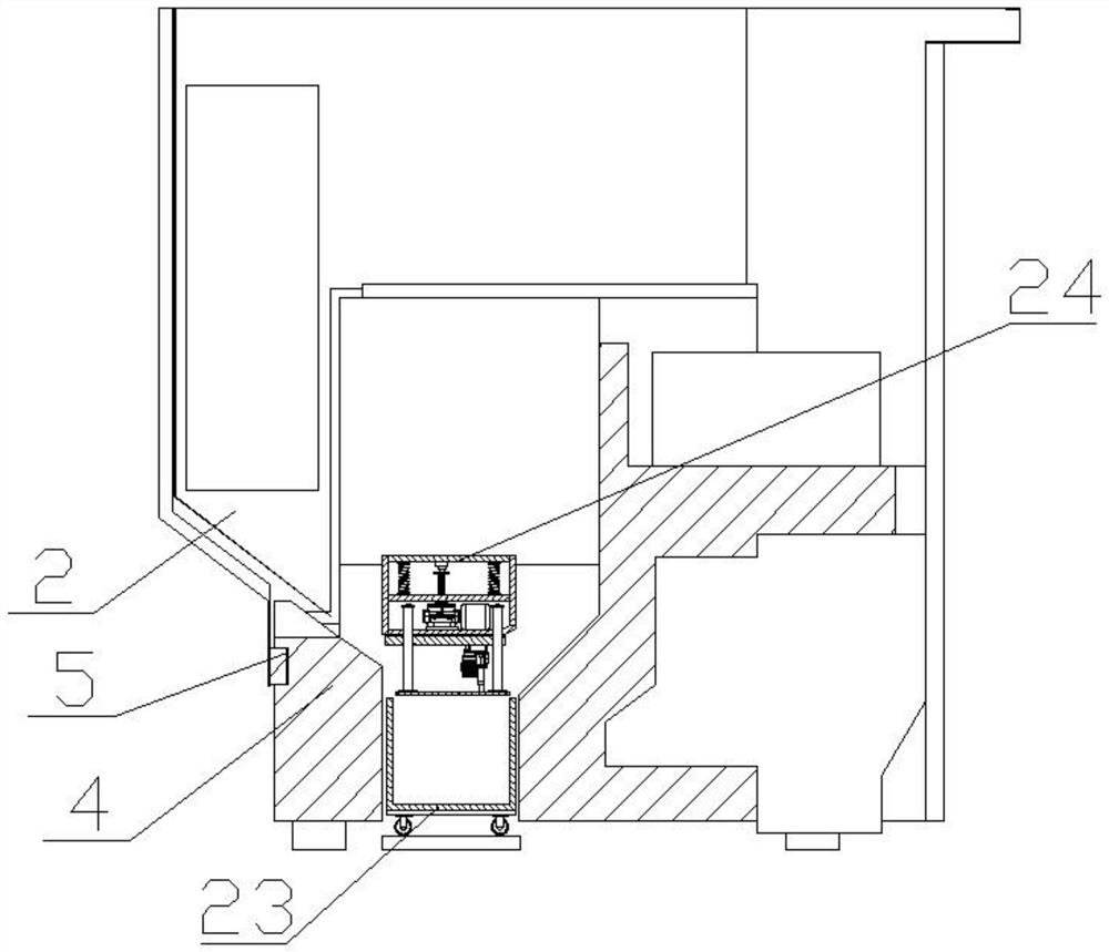 An anti-collision knife CNC machine tool