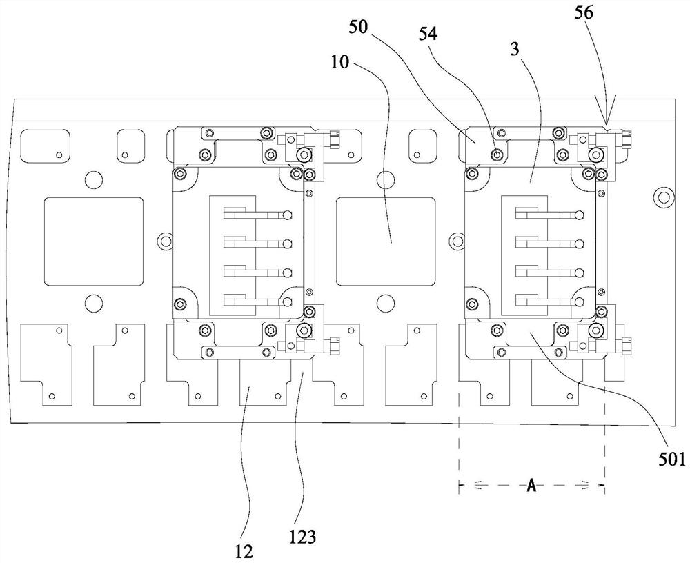 Multi-nozzle arranging, positioning and mounting device and method