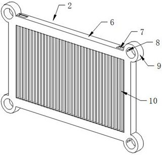 Connecting structure between automobile radiator support and front longitudinal beam