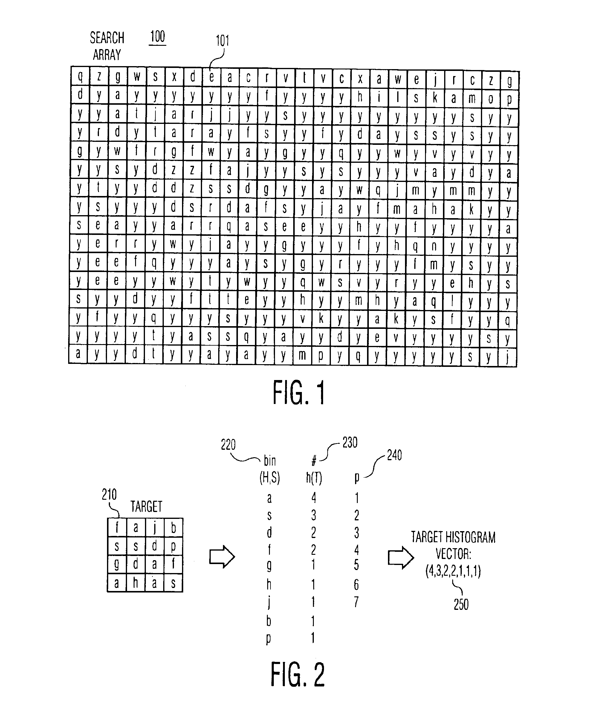 Palette-based histogram matching with recursive histogram vector generation