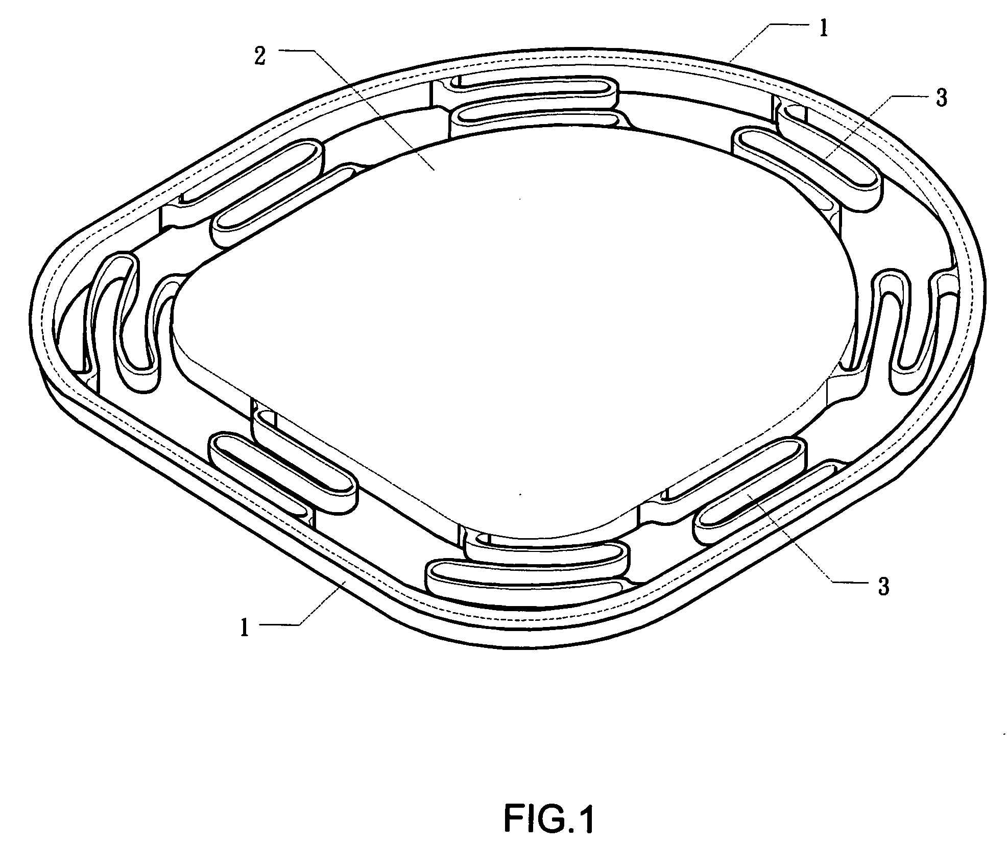 Elastic assembly of chair cushion