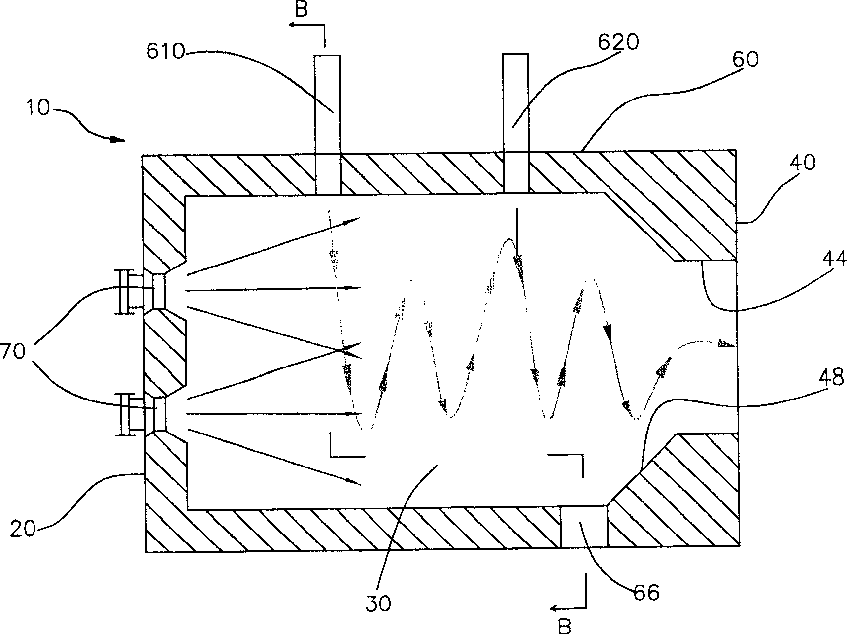 Emusified coking-slurry cyclone burner