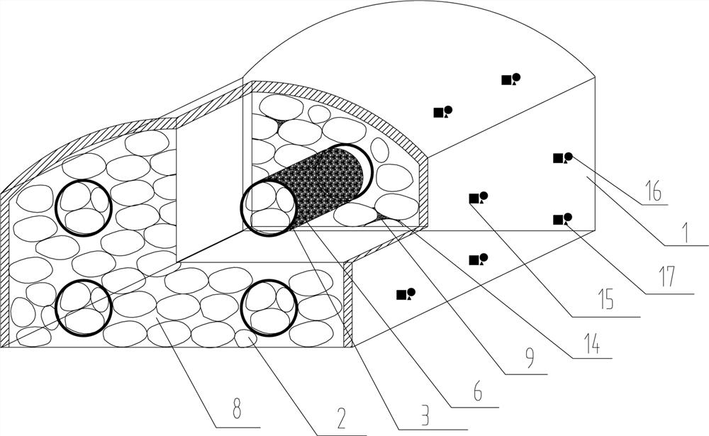 Tunnel step-by-step excavation simulation device