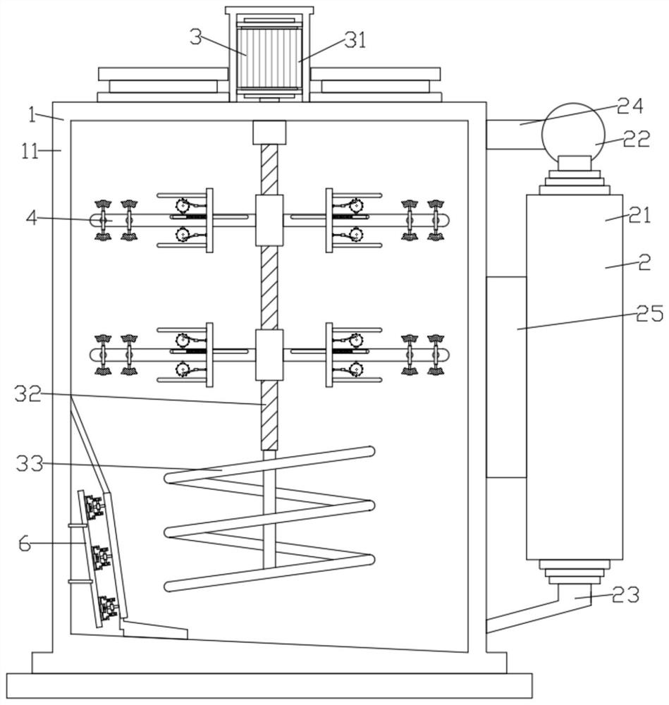 Drying device for titanium dioxide production