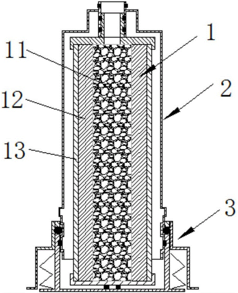 Fast-detachable cleanable filter element