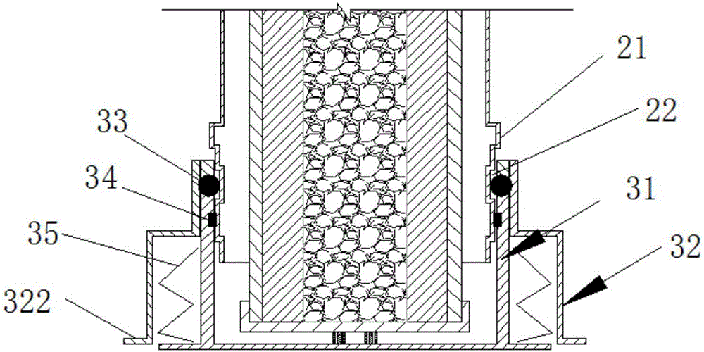 Fast-detachable cleanable filter element