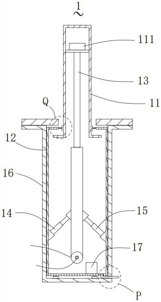 Anti-collision lifting pile for garage