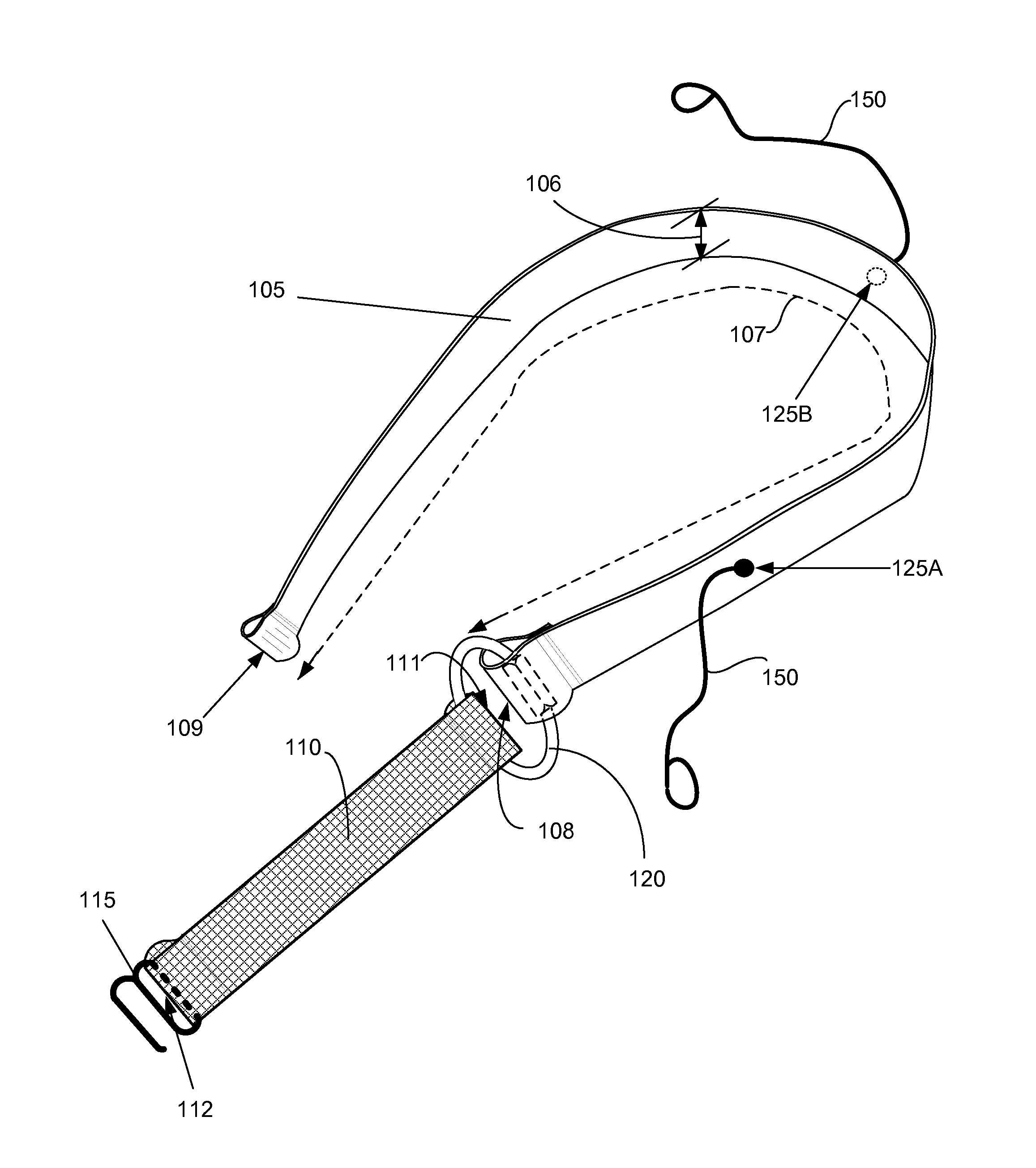 Safety strap assembly for tree climbers