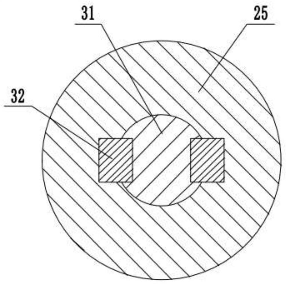 Concrete continuous output stirring device for road construction