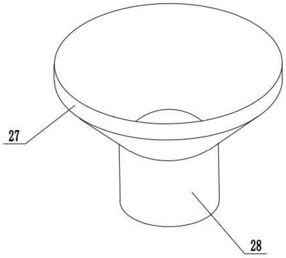 Concrete continuous output stirring device for road construction