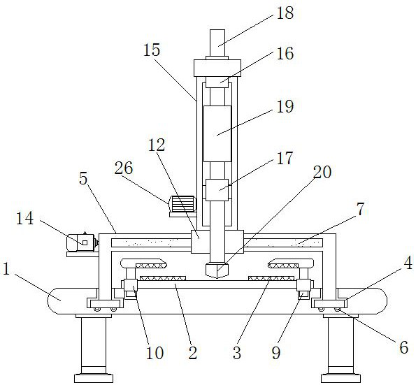 A mechanical take-out device for terminals of hardware accessories