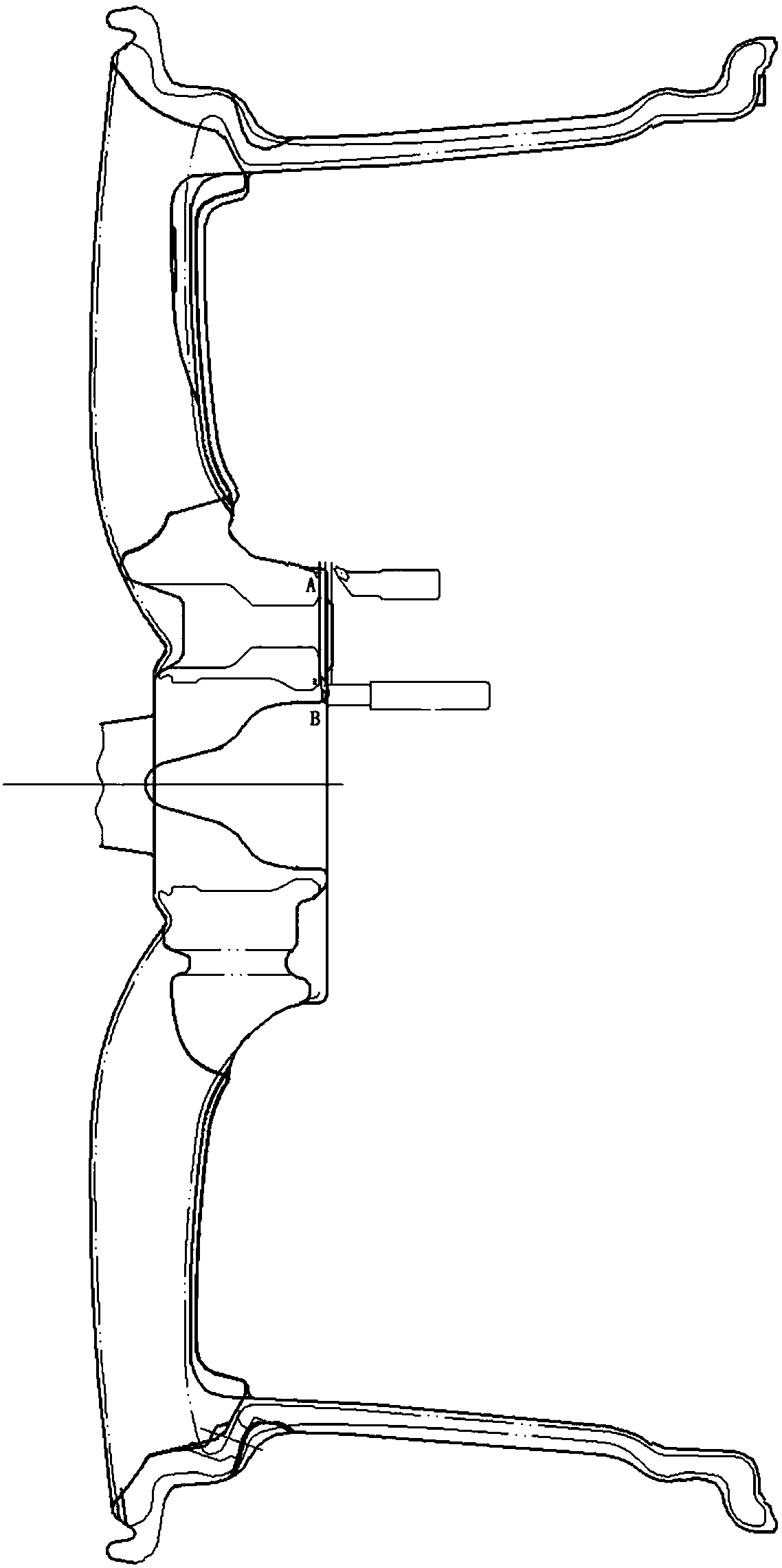 Method for machining of aluminum alloy hub flange face