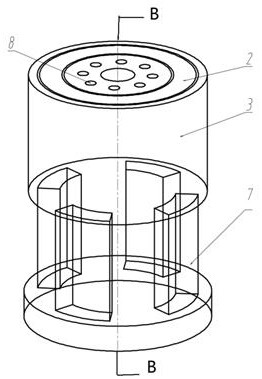 Quick-change forming die for preparing large-diameter magnesium alloy pipes