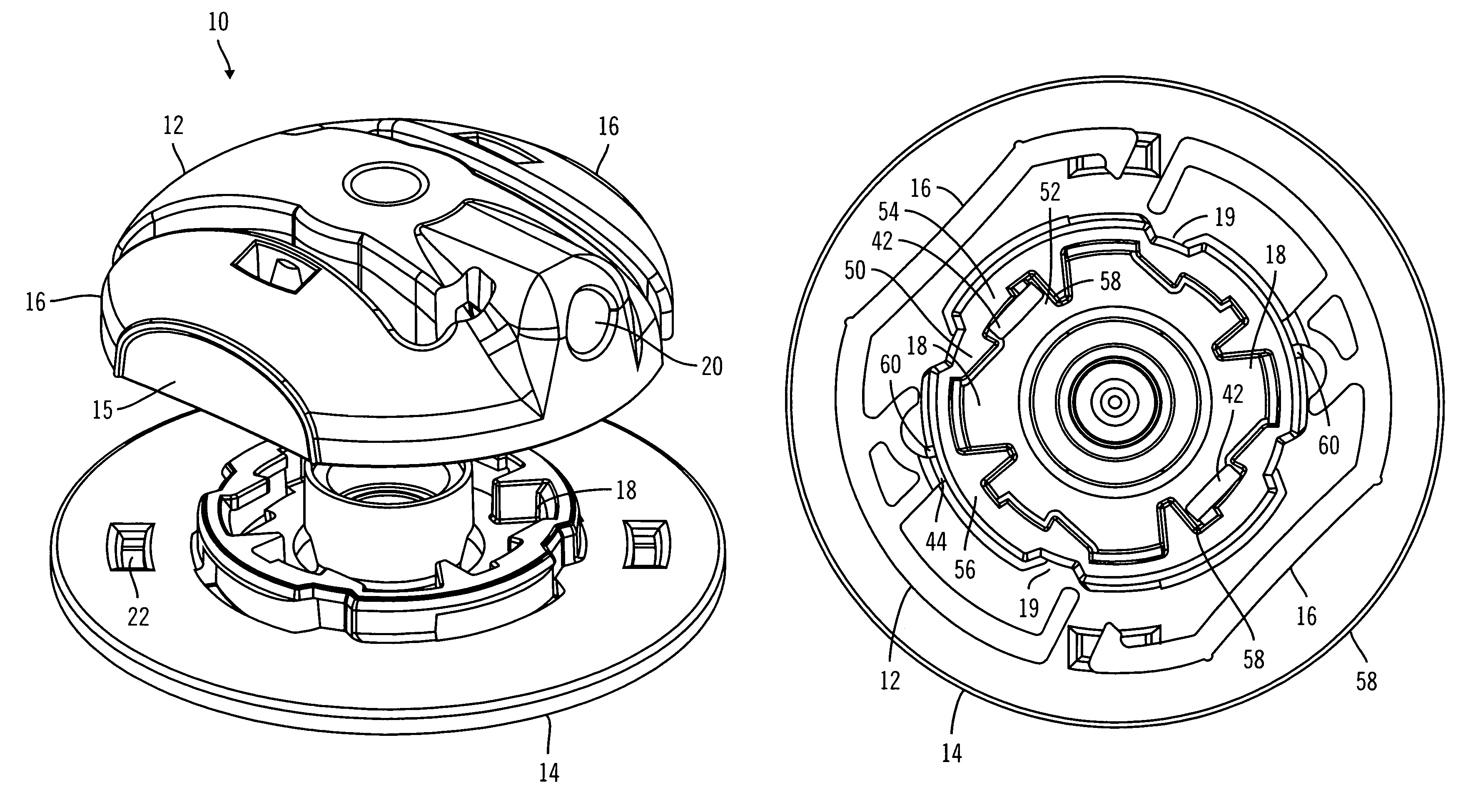 Multi-position infusion set device and process