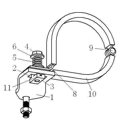 Method and structure for quickly fixing hoop