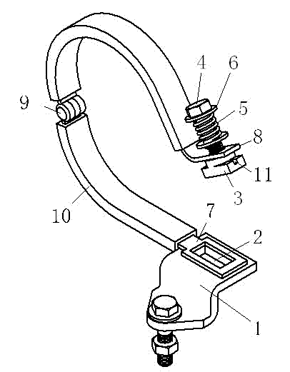 Method and structure for quickly fixing hoop