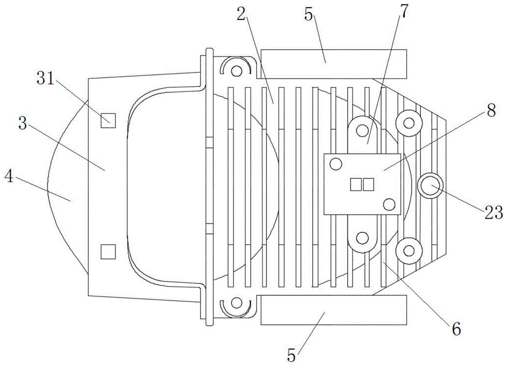 Twin light integrated LED automobile headlamp