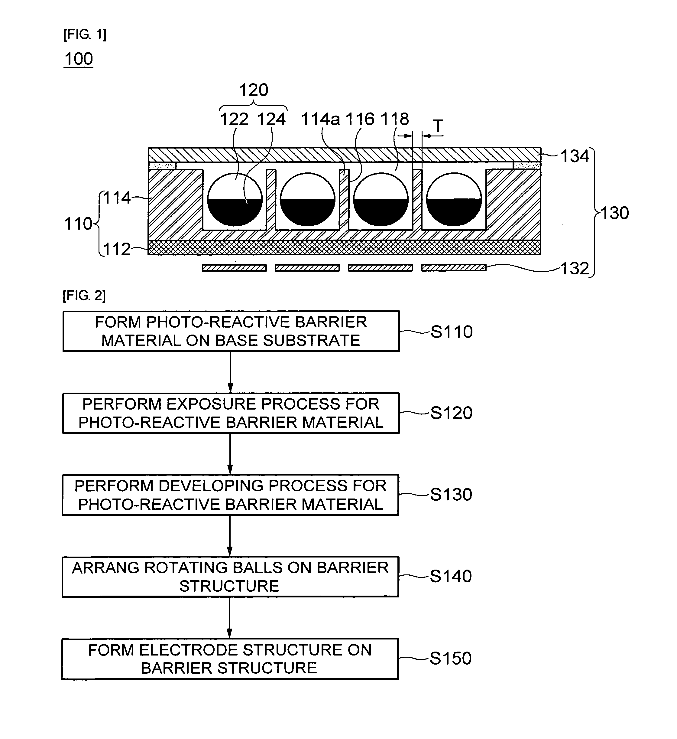 Color electronic paper display device and method for manufacturing the same