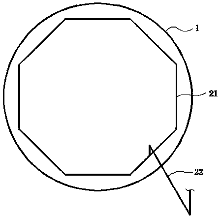 Spiral-flow type reflux hydrolytic acidification reactor