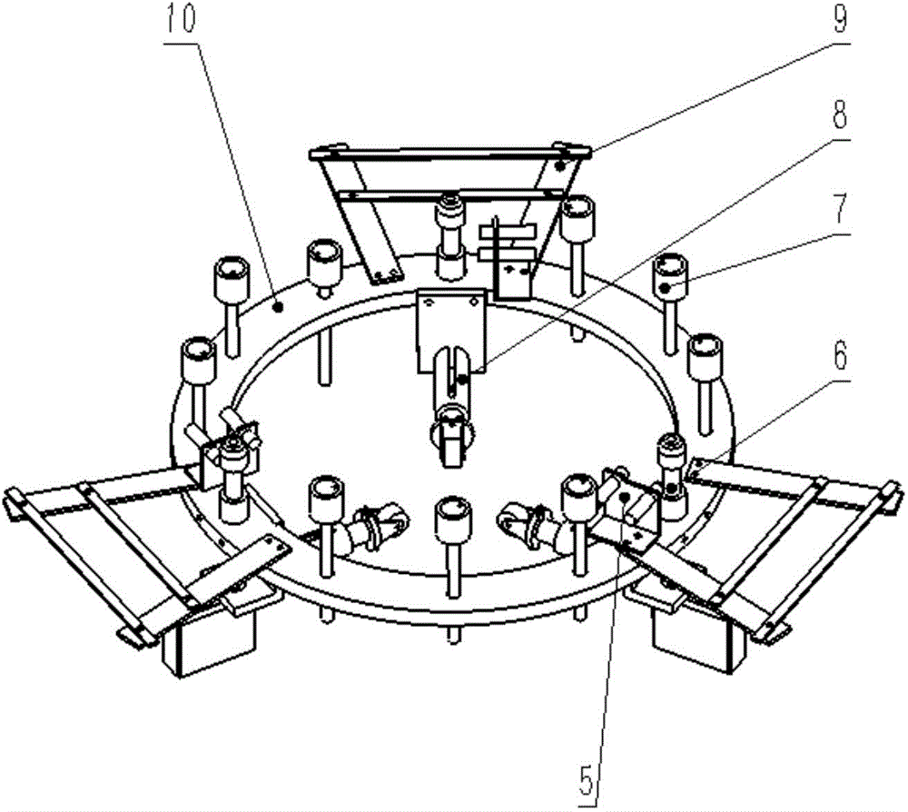 Lift type high-pole lamp provided with semiautomatic hitching device