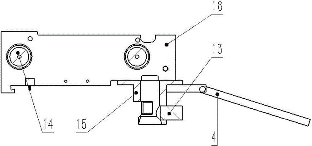 Lift type high-pole lamp provided with semiautomatic hitching device