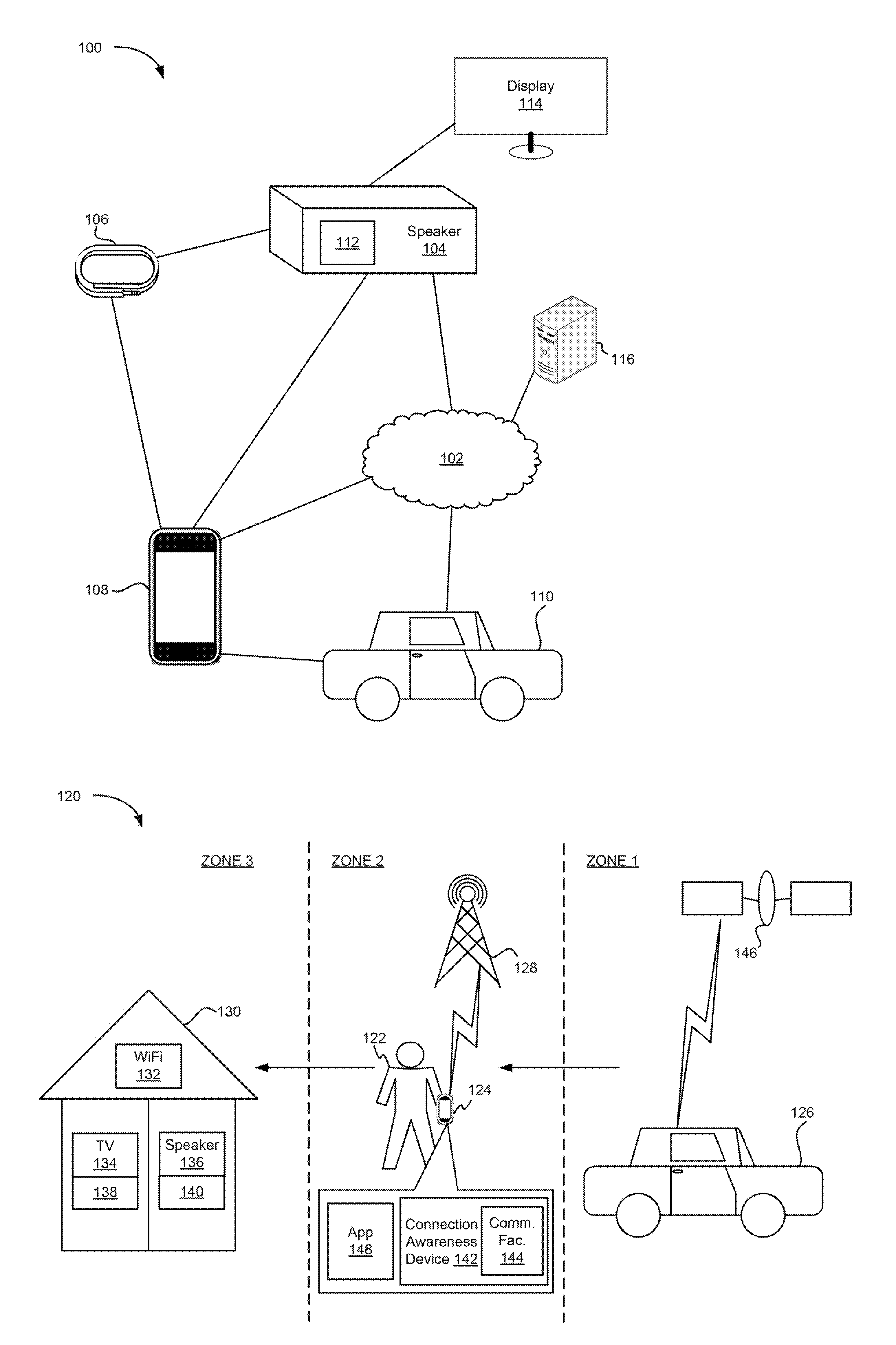 Intelligent device connection for wireless media ecosystem